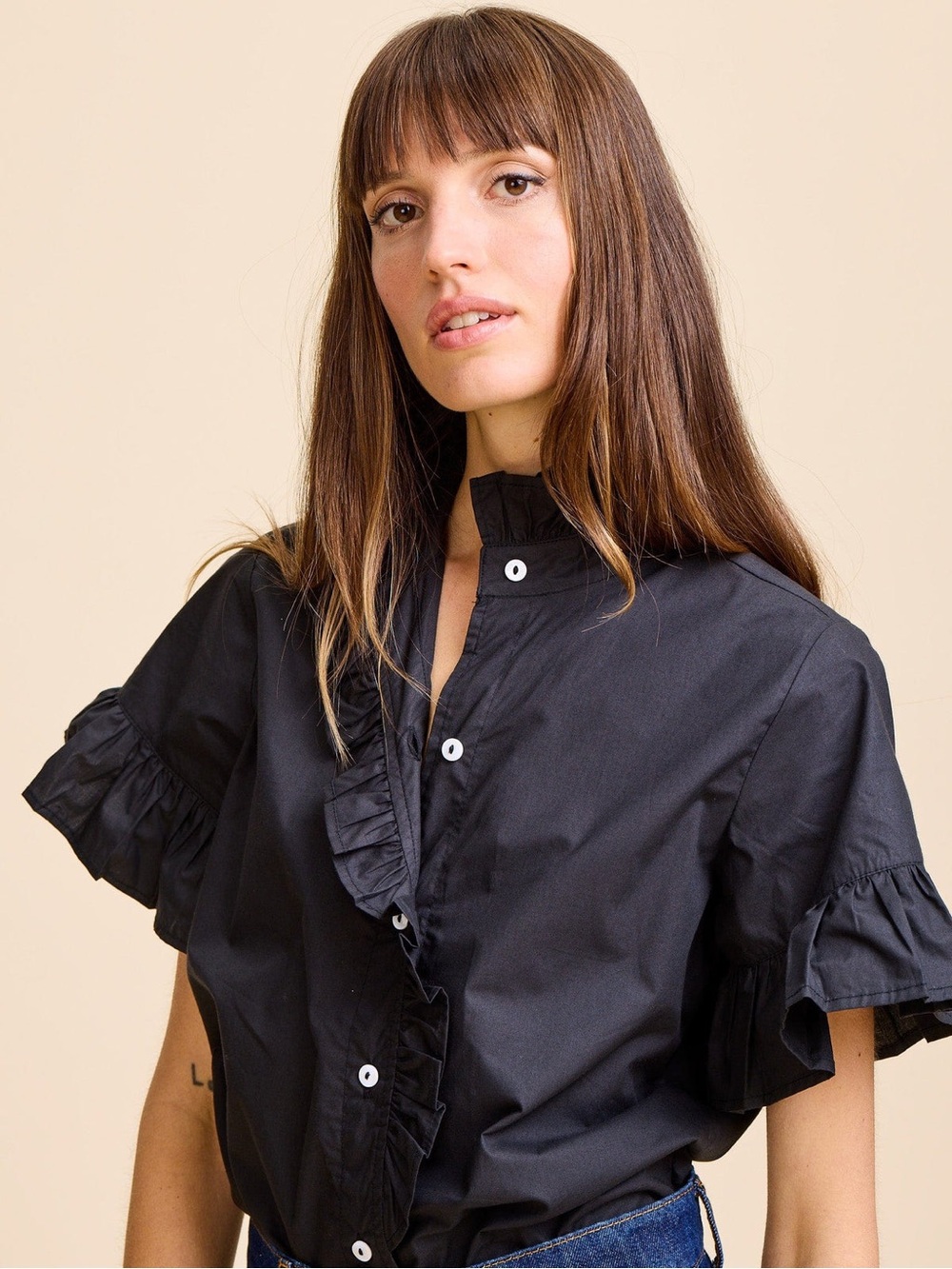 MILLIE VANESSA TOP IN BLACK